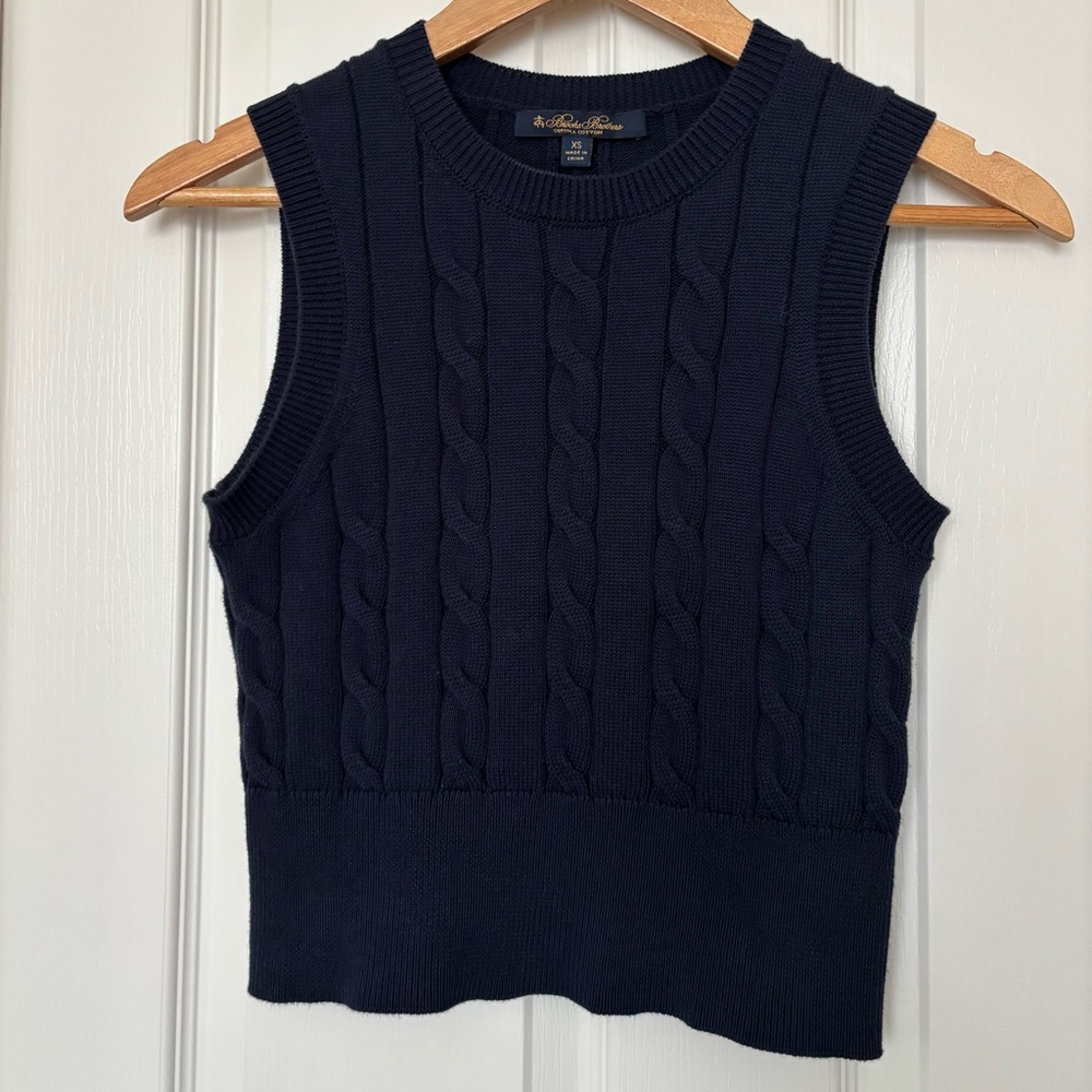 Brooks Brothers Supima Cotton Cable knit Vest